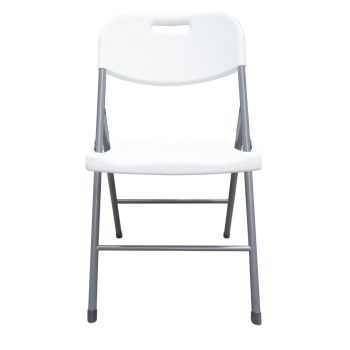 Silla Plegable Reforzada Blanca GardenLife 