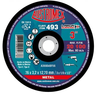 Disco para corte de metal 3"  493 Austromex