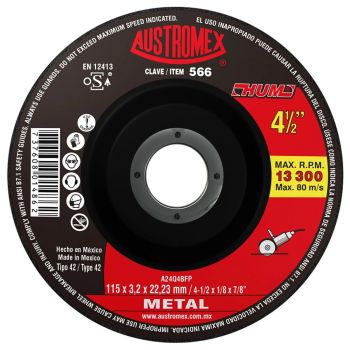 Disco Para Corte De Metal 4-1/2”  566 Austromex