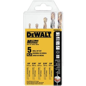 Juego de brocas Multimaterial 5 Pz DWA56015 DeWalt