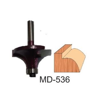 Broca para router corte redondeado 1 Pulg MD-536 Brocar