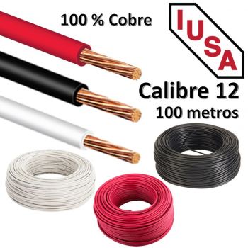 Cable Eléctrico THW #12 100m Iusa