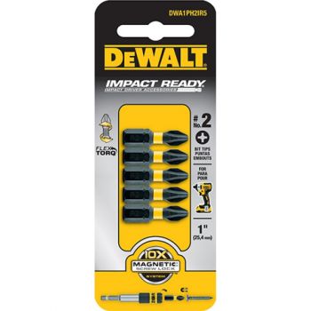 Juego de 5 puntas de broca phillips 2X1 DWA1PH2IR5 DeWalt Accesorios