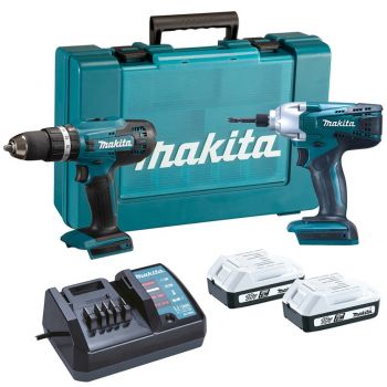 Kit de rotomartillo inalámbrico y llave de impacto inalámbrico DK18922Y MAKITA