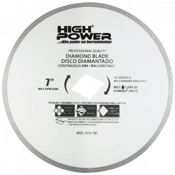 Disco de diamante 7.5 Pulg High Power