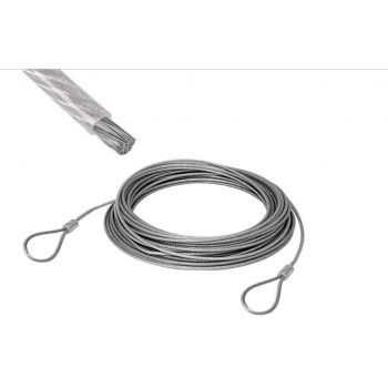 Cable de acero Galvanizado cubierto con PVC 30M 1/16 13914 Adir 