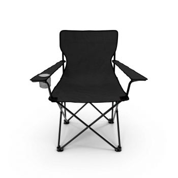 Silla Plegable Para Camping Negra GardenLife