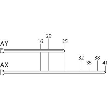 Clavillos galvanizados 5000 Pz 1-3/4" AX19 Senco