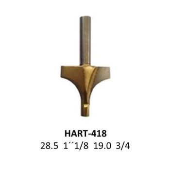 Broca para router corte redondeado 1-1/8 Pulg cobalto 418 Micro