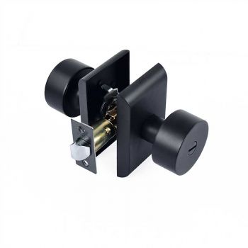 CERRADURA DE PERILLA P/BAÑO SANTA FE NEGRO 89561 YALE
